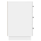 Bedside Cabinet with Drawer High Gloss White 43 x 41 x 63.5 cm 895249