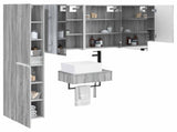 Bathroom Furniture Set 5 pcs Grey Sonoma 3407284