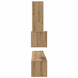 Wall TV Cabinet Wall-mounted 4 pcs Artisan Oak Engineered Wood 3393176