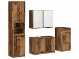 Bathroom Furniture Set 4 pcs Old Wood Engineered Wood 3415801