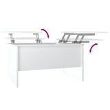 Coffee Table High Gloss White 80x50x42.5 cm Engineered Wood 809734