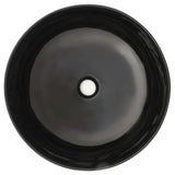Basin Ceramic Round Black 41.5x13.5 cm 142732