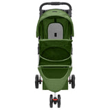 Folding Dog Stroller Green 80x46x98 cm Oxford Fabric 172198