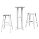 Garden Bar Set 3 pcs White HDPE 3335801