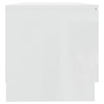 TV Cabinet High Gloss White 80x35x36.5 cm Engineered Wood 811478