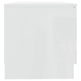 TV Cabinet High Gloss White 80x35x36.5 cm Engineered Wood 811478
