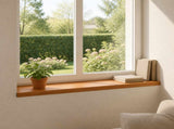 Window Sills 2 pcs Brown 100 x 30 x 2 cm Solid Oak Wood 42049995