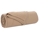Throw Blankets 6 pcs Camel 210 x 140 cm Fleece 42017140