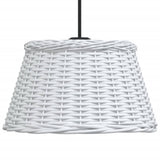 Ceiling Lamp Shade White 50x30 cm Wicker 364371