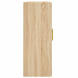 Wall Mounted Cabinet Sonoma Oak 69.5x34x90 cm Engineered Wood 830367
