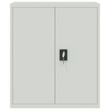 File Cabinet Light Grey 90x40x105 cm Steel 339737