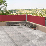 Retractable Side Awning Red 117x1200 cm 318059