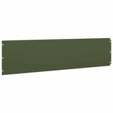 Lawn Edgings 20 pcs Olive Green 25x103 cm Cold-rolled Steel 860175