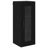 Wall Mounted Cabinet Black Oak 34.5 x 34 x 90 cm 882621