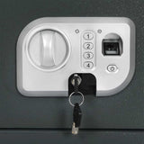 Digital Safe with Lock Dark grey 35 x 25 x 25 cm Steel 42011311