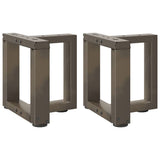 Coffee Table Legs T-Shaped 2 pcs Black 30x25x cm Steel 4013003