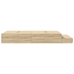 Storage Bed Frame with Drawer Sonoma Oak 236.5 x 120 x 31.5 cm 3335631