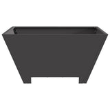 Fire Pit Black 60 x 60 x 30 cm Steel 858966