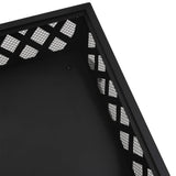 Fire Pit with Poker 50 cm XXL Steel 360066