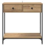Console Table Artisan Oak 75 x 34.5 x 75 cm Engineered Wood 882249
