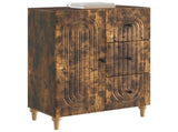 Sideboard Smoked Oak 66 x 34.5 x 90 cm Engineered Wood 894170