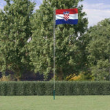 Croatia Flag and Pole 6.23 m Aluminium 3147098