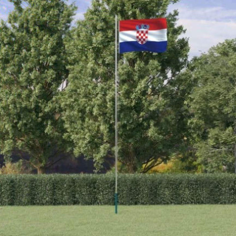 Croatia Flag and Pole 6.23 m Aluminium 3147098