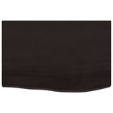 Bathroom Countertop Dark Brown 60x40x cm Treated Solid Wood 3156201