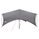 Camping Tarp Water-resistant Grey and Orange 550 x 400 x 230 cm 42028593
