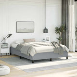 Bed Frame without Mattress Light Grey 152x203 cm Queen Fabric 347107