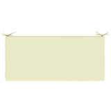 2-Piece Bench Cushions SOEST 2 pcs 100% Polyester Cream 949289