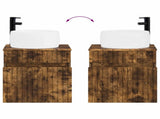 Wall-mounted Sink Vanity Smoked Oak 49 x 44.5 x 66 cm 890617