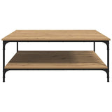 Coffee Table Artisan oak 100 x 100 x 40 cm Engineered Wood 883501