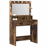 Dressing Table Smoked Oak 79 x 41 x 135 cm Engineered Wood 865086
