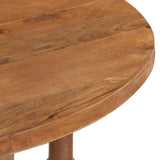 Dining Table Round 110x76 cm Solid Mango Wood 321701