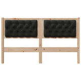 Headboard Other Brown and black 140 cm Solid pine wood 879011