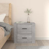 Wall-mounted Bedside Cabinet Grey Sonoma 50x36x47 cm 816862