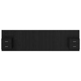 Headboard with Cabinet 3 pcs Black Oak Engineered Wood 3416165