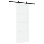 Sliding Door Set Manual White and black 78 x 202 cm 3333611