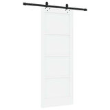 Sliding Door Set Manual White and black 78 x 202 cm 3333611