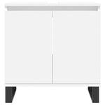 ZNTS 3 Piece Bathroom Cabinet Set White Engineered Wood 3187797