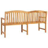 Handcarved Rose Bench Natural 150 x 60 x 90 cm Solid Teak Wood 42030014