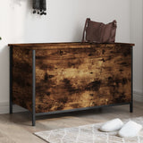 Storage Bench Smoked Oak 80x42.5x50 cm Engineered Wood 839015
