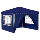 Pop-up Party Tent 288 x 288 x 245 cm Blue Oxford Fabric 42019769
