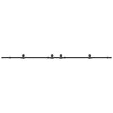 Sliding Door Hardware Kit 305 cm Steel Black 3295783