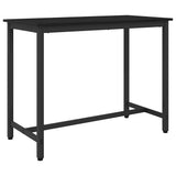 Table Black Oak 100 x 50 x 76.5 cm Engineered Wood and Steel 873744