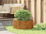 Planter Rusty 60 x 60 x 35 cm Weathering Steel 883744