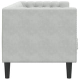 Sofa Light Grey 194 x 74.5 x 70.5 cm Velvet 42013022