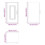 Kitchen Wall Cabinet Kalmar Grey Sonoma Engineered Wood 853543