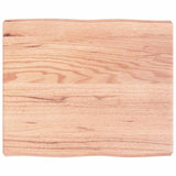 Table Top Light Brown 60x50x cm Treated Solid Wood Live Edge 363934